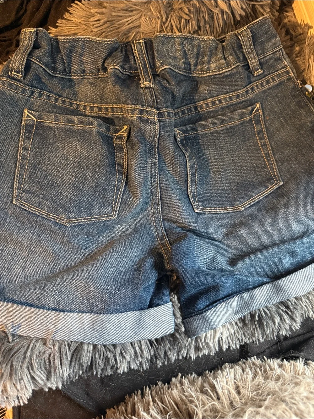Old Navy Blue Denim Sequin Pocket Girl’s Shorts